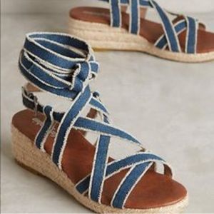 Anthropologie Mina Gladiator Sandals size 8.5